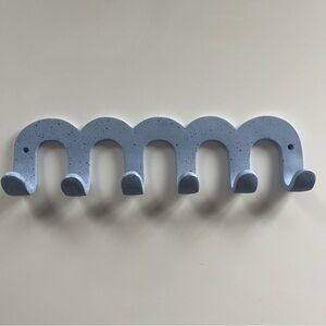 Urban Outfitters Sofia Wall Multi-Hook Speckled Blue Wall Hook Rack